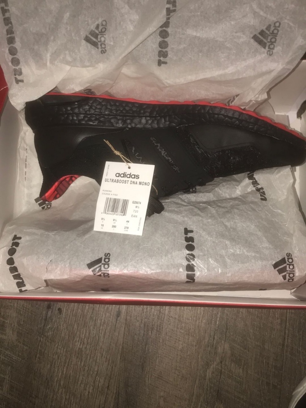 adidas Ultraboost Lunar New Year 2022 DNA Mono Men’s Black with Red Trim